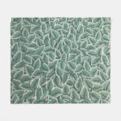 Jane Austens Tapete 'Home Leaf' Fleecedecke (Vorderseite (Horizontal))