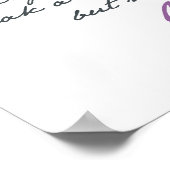 Jane Austens Zitat zur Überzeugung #1 Poster (Ecke)