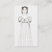 Jane Austenschreiben Visitenkarte (Rückseite)