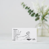 Jane Austenschreiben Visitenkarte (Stehend Vorderseite)