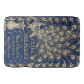 Jane Austenstolz-und -vorurteil-Pfau-Wolldecke Badematte (Vorderseite)