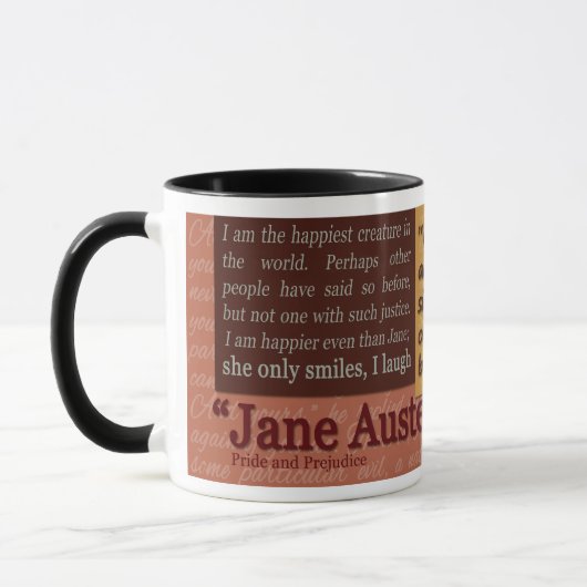 Jane Austin: Stolz und Vorurteil Tasse (Links)