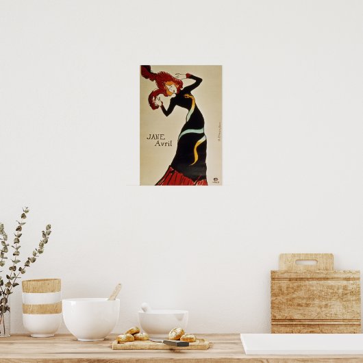 Jane Avril  1899 Poster (Küche)