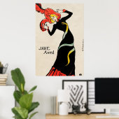 Jane Avril (1899) von Henri de Toulouse-Lautrec Poster (Heimbüro)