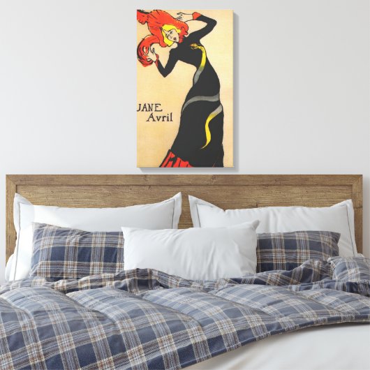 Jane Avril 1 Leinwanddruck (Insitu (Schlafzimmer))