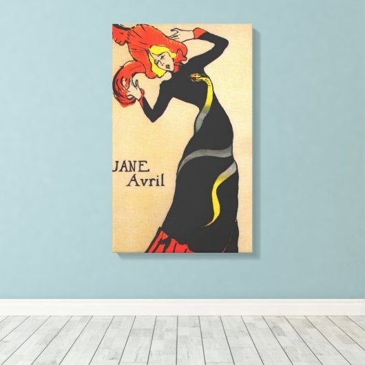 Jane Avril 1 Leinwanddruck (Insitu (Holzboden))
