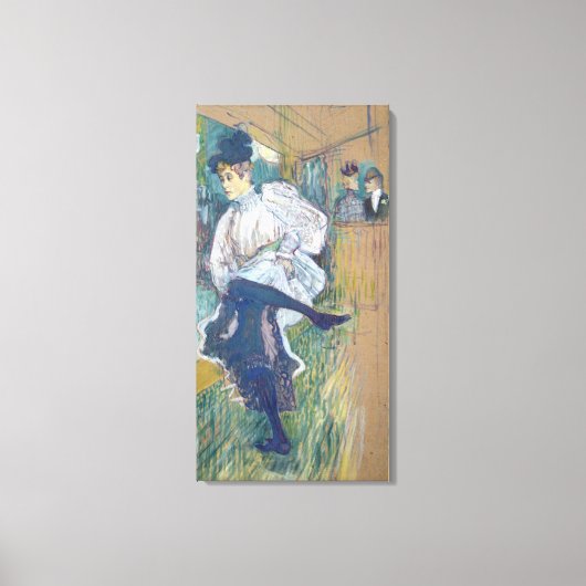 Jane Avril Dancing, c.1892 Leinwanddruck (Vorderseite)