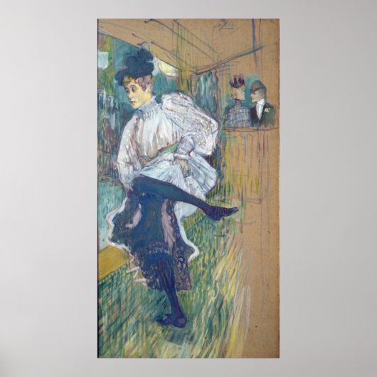 Jane Avril Dancing, c.1892 Poster (Vorne)