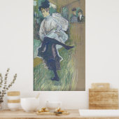 Jane Avril Dancing Henri Toulouse-Lautrec-Leinwand Poster (Küche)