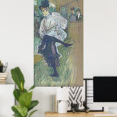 Jane Avril Dancing Henri Toulouse-Lautrec-Leinwand Poster (Heimbüro)