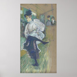 Jane Avril Dancing Henri Toulouse-Lautrec-Leinwand Poster