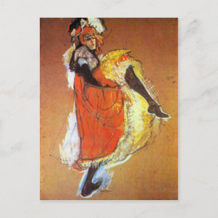 Jane Avril Dancing von Toulouse-Lautrec Postkarte
