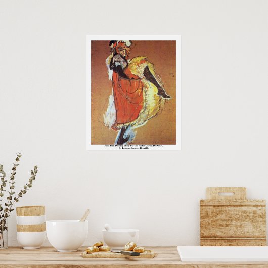 Jane Avril Tanzstudie für das Poster (Küche)