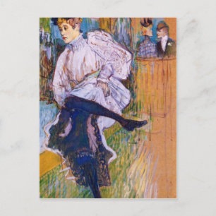 Jane Avril tanzt von Toulouse-Lautrec Postkarte