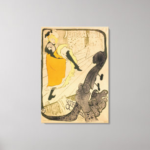 Jane Avril von Henri de Toulouse-Lautrec Leinwanddruck