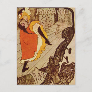 Jane Avril von Henri de Toulouse-Lautrec Postcard Postkarte