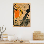 Jane Avril von Toulouse-Lautrec Poster (Küche)