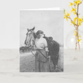 Jane Bernoudi and her horse Karte (Gelbe Blume)