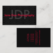 JANE-DAMHIRSCHKUH-FOTOGRAFIE VISITENKARTE (Vorne/Hinten)