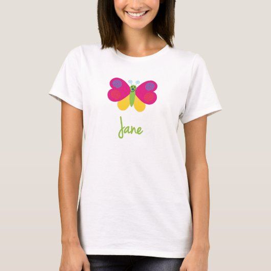 Jane der Schmetterling T-Shirt (Vorderseite)
