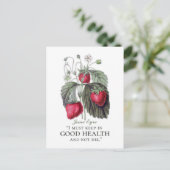 Jane Eyre - Behalten in Good Health - Erdbeeren Postkarte (Stehend Vorderseite)