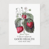 Jane Eyre - Behalten in Good Health - Erdbeeren Postkarte (Vorderseite)