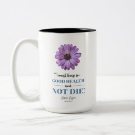 Jane Eyre - Behalten in Good Health - Lila Daisy Zweifarbige Tasse