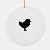 Jane Eyre bin ich keine Vogel Weihnachtsverzierung Keramikornament (Hinten)