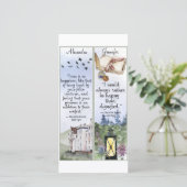 Jane Eyre Bronte Quotes Book Lover Gift Lesezeiche Karte (Stehend Vorderseite)