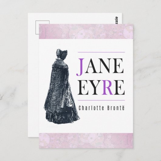 Jane eyre,Charlotte bronte,Bronte Schwestern,Buchl Postkarte (Vorne/Hinten)