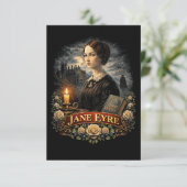 Jane Eyre Dankeskarte (Stehend Vorderseite)