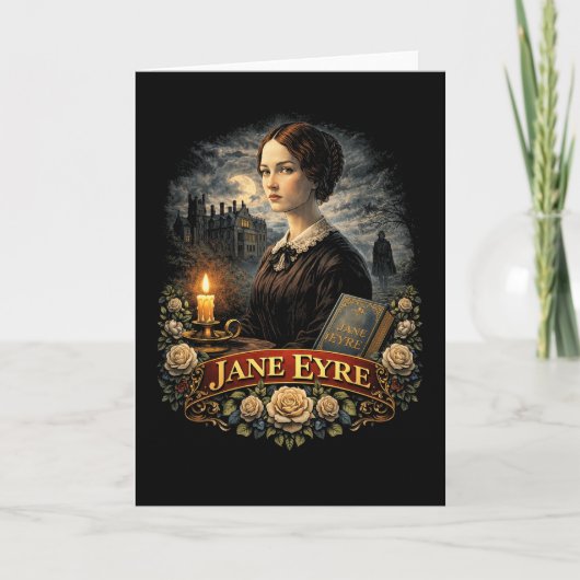 Jane Eyre Feiertagskarte (Vorderseite)