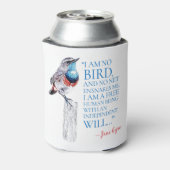 Jane Eyre - I Am No Bird - Blue Throated Bird Dosenkühler (Kanne Rückseite)
