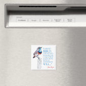 Jane Eyre - I Am No Bird - Blue Throated Bird Magnet (In Situ (Geschirrspüler))