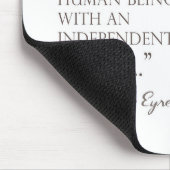 Jane Eyre - I Am No Bird - Brown Bird Mousepad (Ecke)