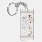 Jane Eyre - I Am No Bird - Brown Bird Schlüsselanhänger (Vorderseite links)