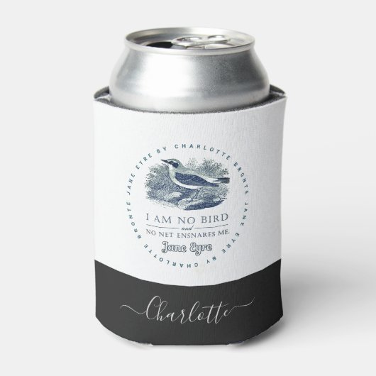 Jane Eyre - I Am No Bird - Name hinzufügen Dosenkühler (Kanne Vorderseite)