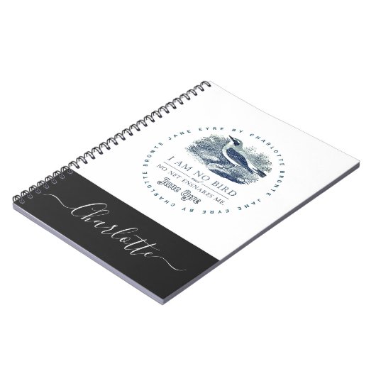 Jane Eyre - I Am No Bird - Name hinzufügen Notizblock (Linke Seite)