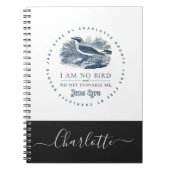 Jane Eyre - I Am No Bird - Name hinzufügen Notizblock (Vorderseite)