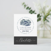 Jane Eyre - I Am No Bird - Name hinzufügen Postkarte (Stehend Vorderseite)