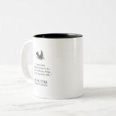 Jane Eyre - I Am No Bird quote Zweifarbige Tasse (Vorderseite Links)