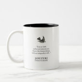 Jane Eyre - I Am No Bird quote Zweifarbige Tasse (Links)