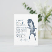 Jane Eyre - I Am No Bird - Schlucken Postkarte (Stehend Vorderseite)