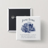 Jane Eyre - I Liebe Thornfield - Burg Button (Vorne & Hinten)