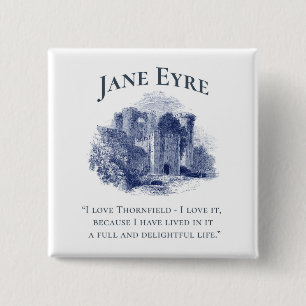 Jane Eyre - I Liebe Thornfield - Burg Button