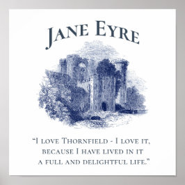 Jane Eyre - I Liebe Thornfield - Castle Square Poster
