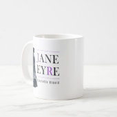 Jane Eyre in Cape und Bonnet Kaffeetasse (Vorderseite Links)