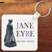 Jane Eyre in Cape und Bonnet Schlüsselanhänger (Rückseite)
