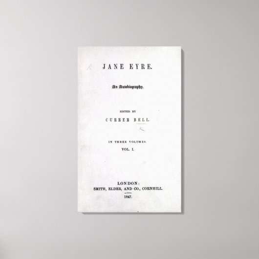 Jane Eyre' Leinwanddruck (Vorderseite)