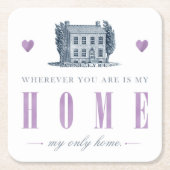 Jane Eyre - Meine einzige Zuhause - Haus Rechteckiger Pappuntersetzer (Vorderseite)